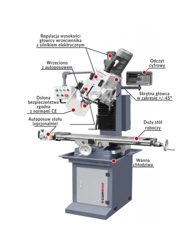 Frézka a vrtačka ZX 7055 DRO