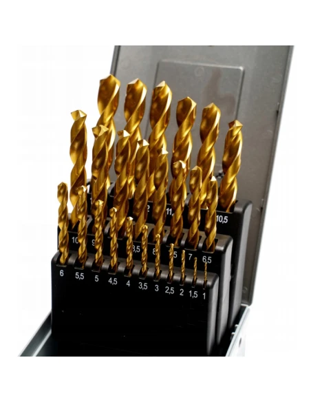 Sada kobaltových vrtáků 1-13 HSSE TiN 25ks