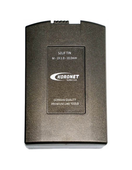 Sada kobaltových vrtáků 1-10 HSSE TiN 19ks