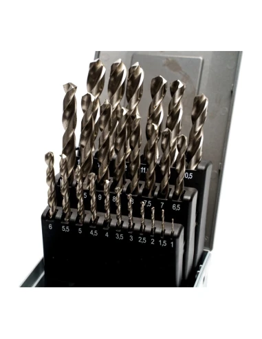 Sada kobaltových vrtáků 1-10 HSSCo 19ks