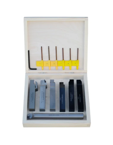 Sada soustružnických nožů 20x20 7 ks. + destičky