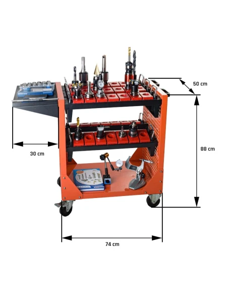 Stůl s nářadím Sk 40 BT 40 DIN 40