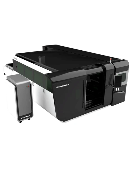 Vláknový laser s nástavcem pro řezání trubek a profilů FIBER LF3015GAR 4000W IPG Německo