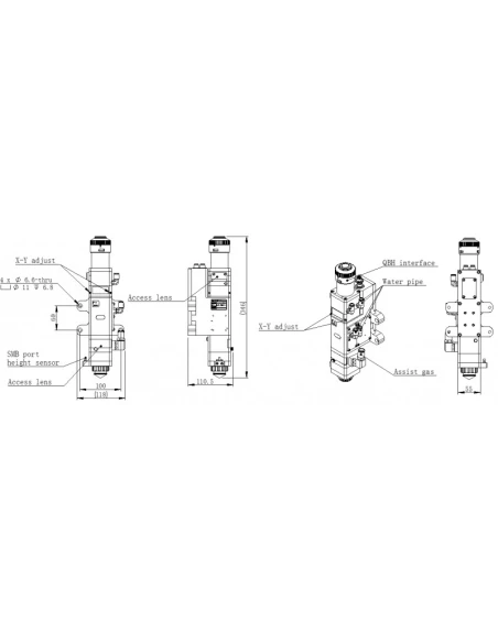 Hlava RAYTOOLS s automatickým zaostřováním 1500 W