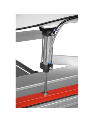 Pneumatická přítlačná podložka pro pilu na...