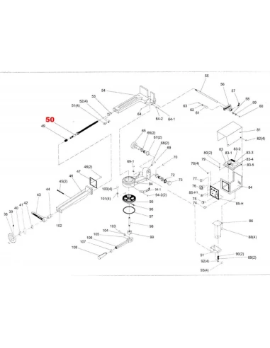 Šroub svěráku pro pásovou pilu BS260G
