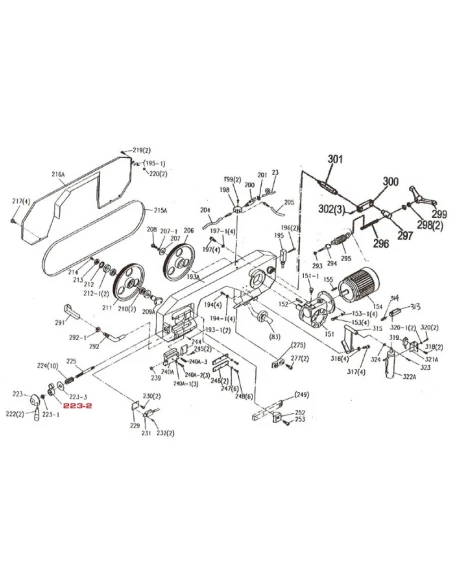 Tenzometrický snímač pro pásovou pilu G5025
