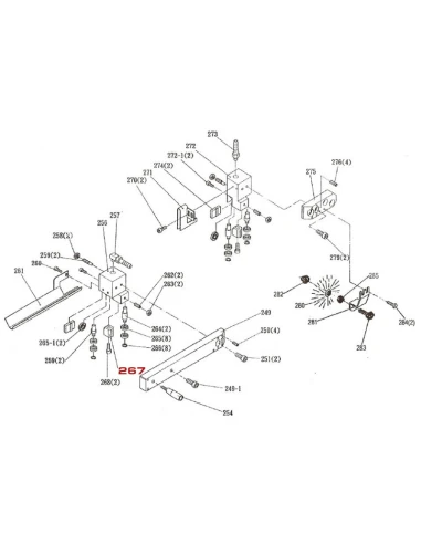 Vodítko pilového kotouče pro pásovou pilu G5025...