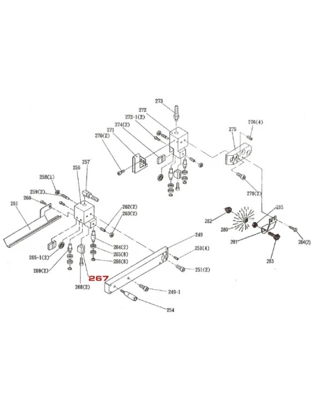 Vodítko pilového kotouče pro pásovou pilu G5025 (A)