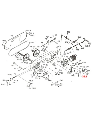 Hydraulický válec pro pásovou pilu G5025