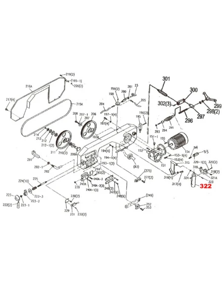Hydraulický válec pro pásovou pilu G5025