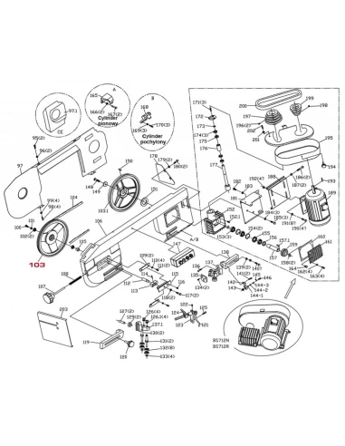Napínací kotouč pro pásovou pilu BS712N