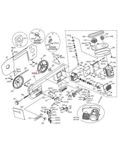 Hnací kolo pro pásovou pilu BS712N