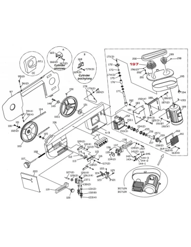 Řemenice pro pásovou pilu BS712N