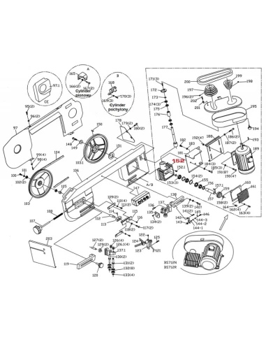 Převodovka pro pásovou pilu BS712N