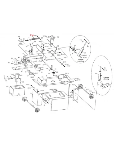 Pružina pro pásovou pilu BS712N