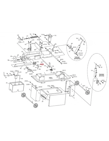 Šroub, matice svěráku pro pásovou pilu BS712N