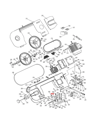 Přední vedení pásu pro pásovou pilu BS712SW