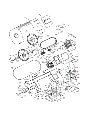 Zadní vedení pásky pro pásovou pilu BS712SW