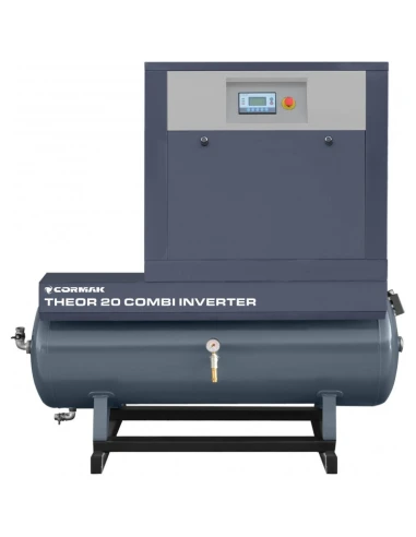 Sada THEOR 20 COMBI-500 s invertorem - 15kW - 2000 l/min. - Šroubový kompresor THEOR 20 + válec 500 l