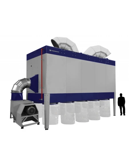 Průmyslové odsávání třísek a pilin Vibra Motor DC21750 m³/h PREMIUM