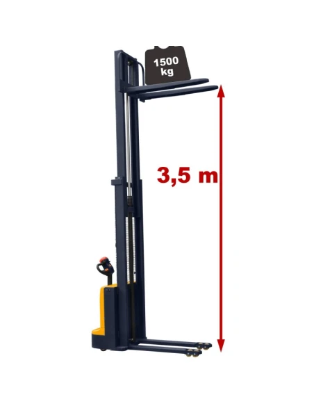 Elektrický stožárový zvedák Q12E35 (nosnost 1200 kg, zdvih 3500 mm)