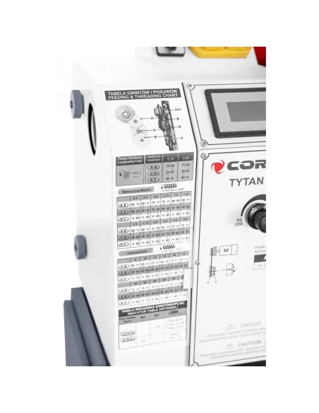 Univerzální konvenční soustruh CORMAK TYTAN 220x750S VARIO 230V se stojanem