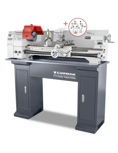 Univerzální konvenční soustruh CORMAK TYTAN 250x750 PRO 400V se stojanem