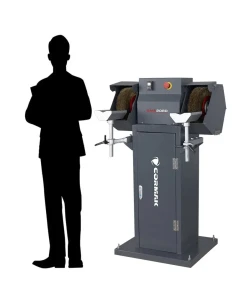 Průmyslová dvoukotoučová kartáčová bruska odstraňovač...