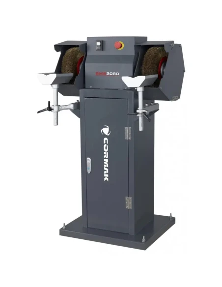 Průmyslová dvoukotoučová kartáčová bruska odstraňovač otřepů BMS2080 se stojanem