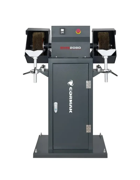 Průmyslová dvoukotoučová kartáčová bruska odstraňovač otřepů BMS2080 se stojanem