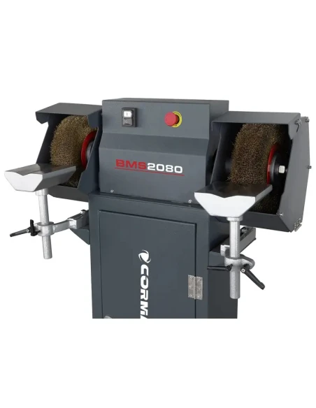 Průmyslová dvoukotoučová kartáčová bruska odstraňovač otřepů BMS2080 se stojanem