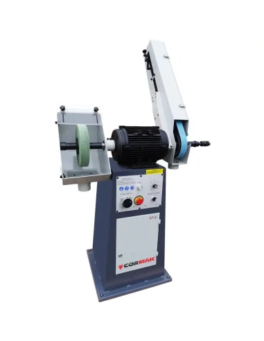 Průmyslová stolní dvoukotoučová bruska leštička...