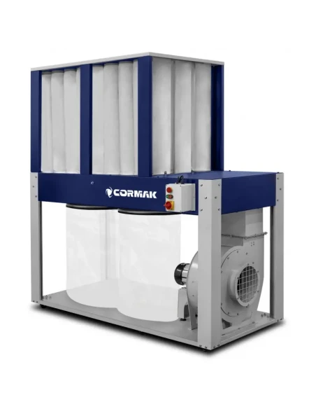 Průmyslový odsavač prachu a dřevěných třísek CORMAK DCV8900E+