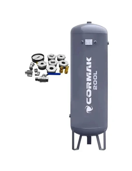 Tlaková nádoba na stlačený vzduch pro kompresor 11 bar 200L + příslušenství
