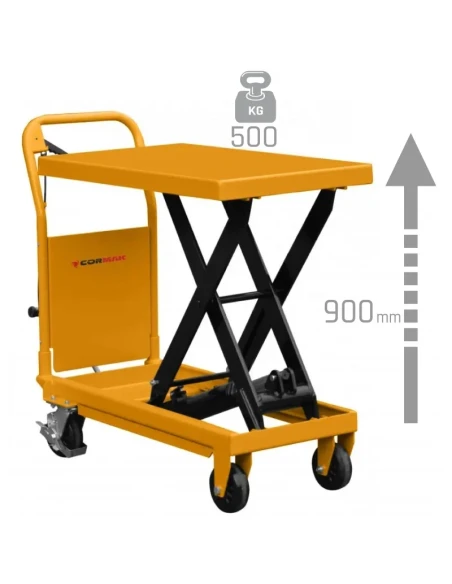 Nůžkový plošinový vozík TA50 (nosnost 500 kg, zdvih 900 mm)