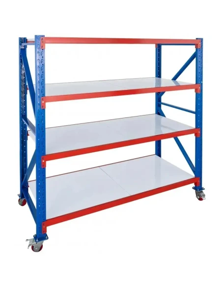 Mobilní skladový regál RMM190822/4 (1900x800x2200mm)