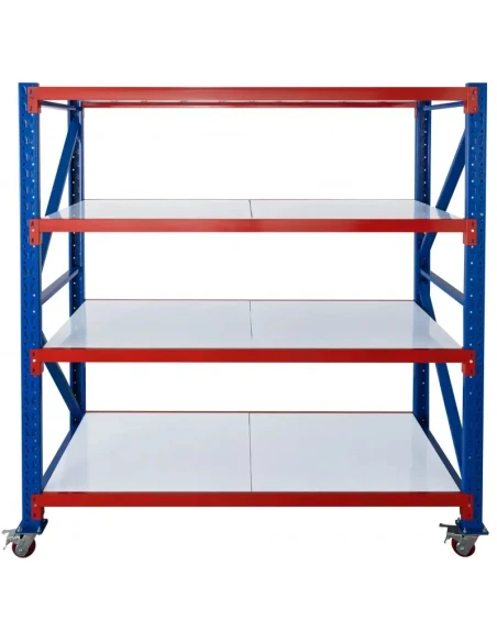 Mobilní skladový regál RMM190822/4 (1900x800x2200mm)