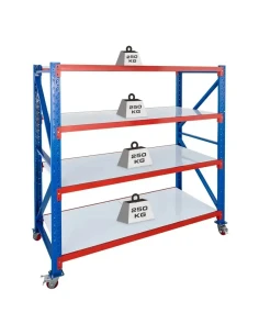 Mobilní skladový regál RMM191022/4 (1900x1000x2200mm) 2