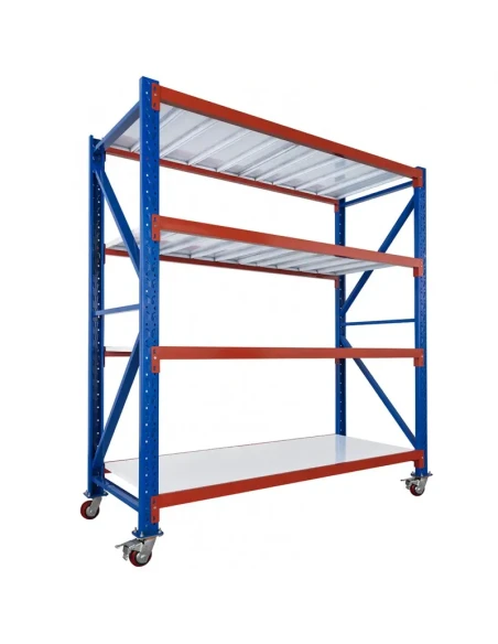 Mobilní skladový regál RMM191022/4 (1900x1000x2200mm)