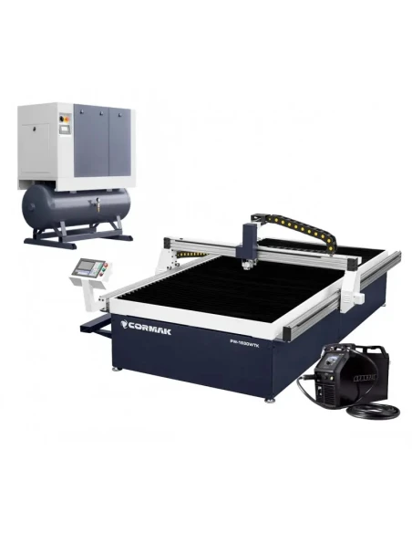 Plazmová řezačka PW-1530 WTK + kompresor Luft 700 + zdroj SPARTUS ProCUT 125CNC