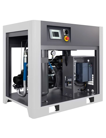 Šroubový kompresor s frekvenčním měničem LUFT 1500 - 11kW - 1580 L/min. + chladicí sušička N20S + svislá tlaková nádoba 500 L