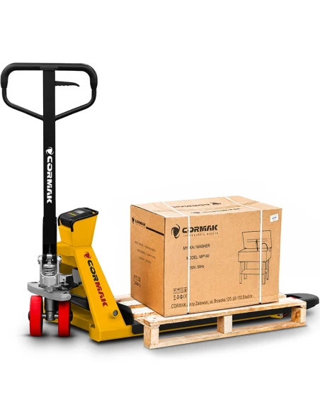 Paletový vozík s elektronickou váhou CORMAK SP2000E (nosnost 2000kg)