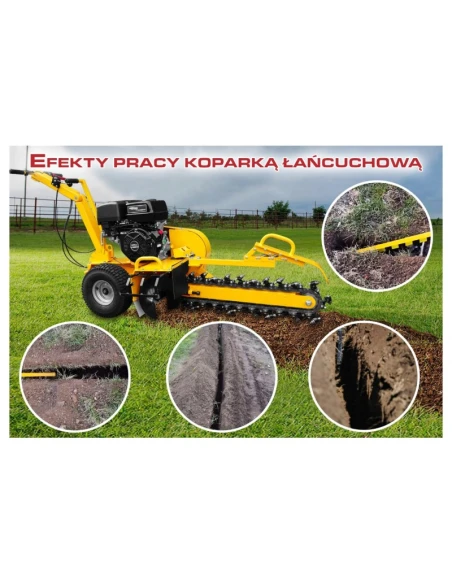Řetězový rýhovač CORMAK GF1500 pro liniové výkopy