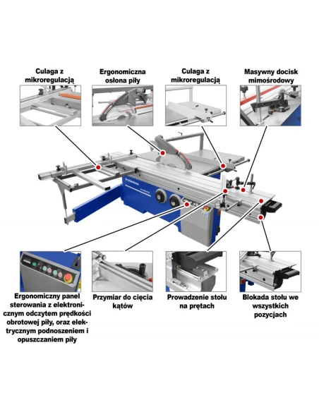 Formátovací pila  MJ45-KD3, pila na desky s podkopovým nožem