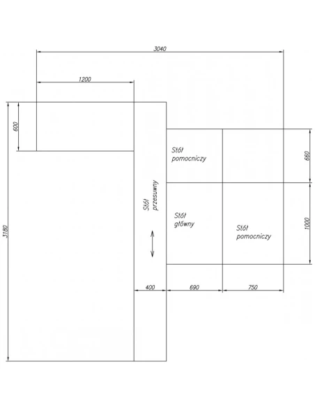 Posuvná stolová kotoučová pila CORMAK MJ45-KD3 s podřezem + pneumatická svorka