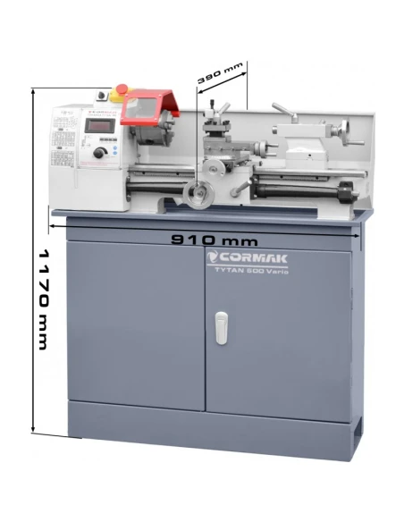 Univerzální soustruh CORMAK TYTAN 500 Vario se základnou + nože + otočný hrot.