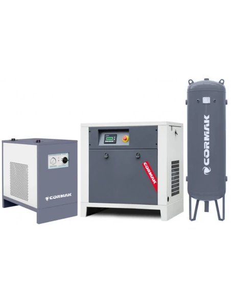 Sada kompresorů LUFT 1000 - 7,5 kW - 750 l/min. + odvlhčovač IZBERG N10S + 300 l tlaková nádoba