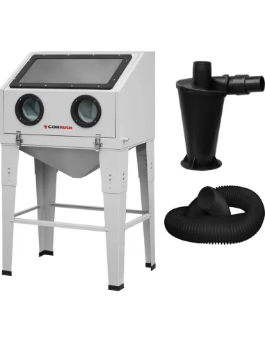 Kabinový pískovač 200 l - horní otvor...