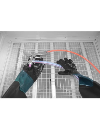 Kabinový pískovač 350 L - boční otevírání...